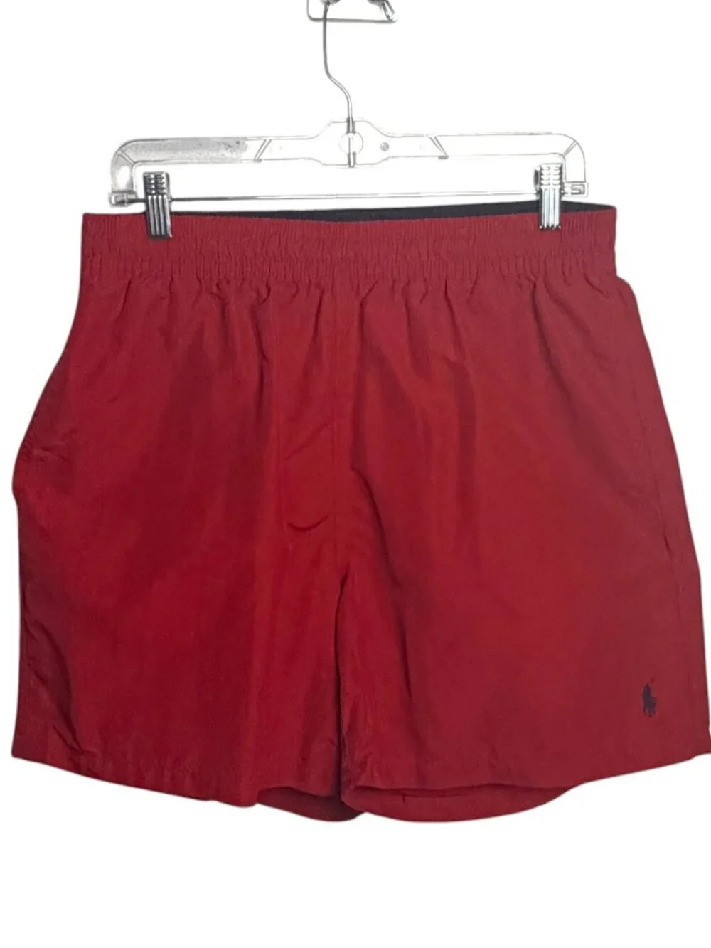 Polo Ralph Lauren Men's Size L Swim Trunks Red Navy Beach Shorts Preppy Summer